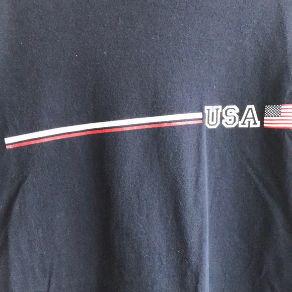 Vintage Basic USA America Flag Logo T-Shirt - Picture 3 of 5